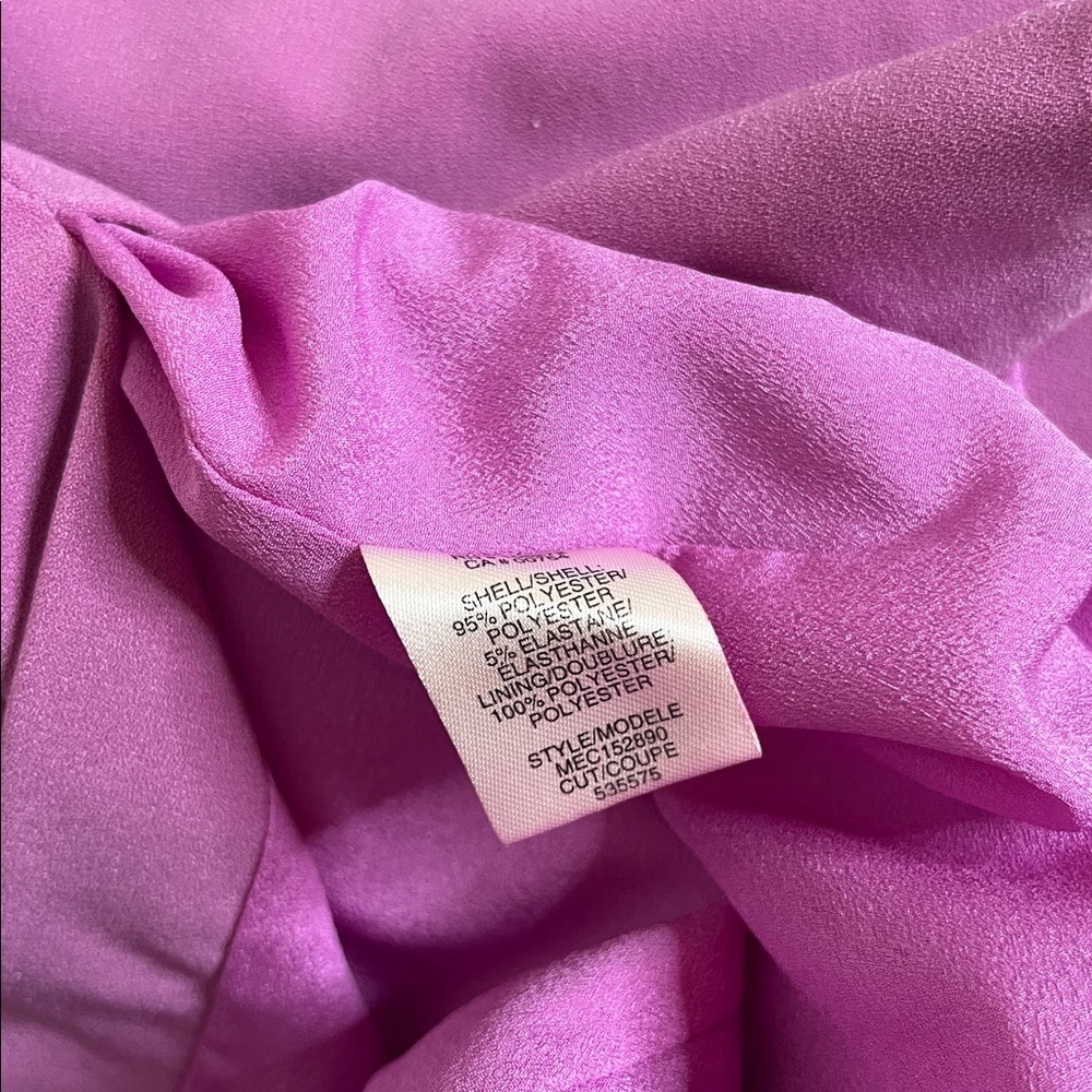 Halston Dress - Women’s 4 Purple - Designer Halter Knee Length - Picture 8 of 10